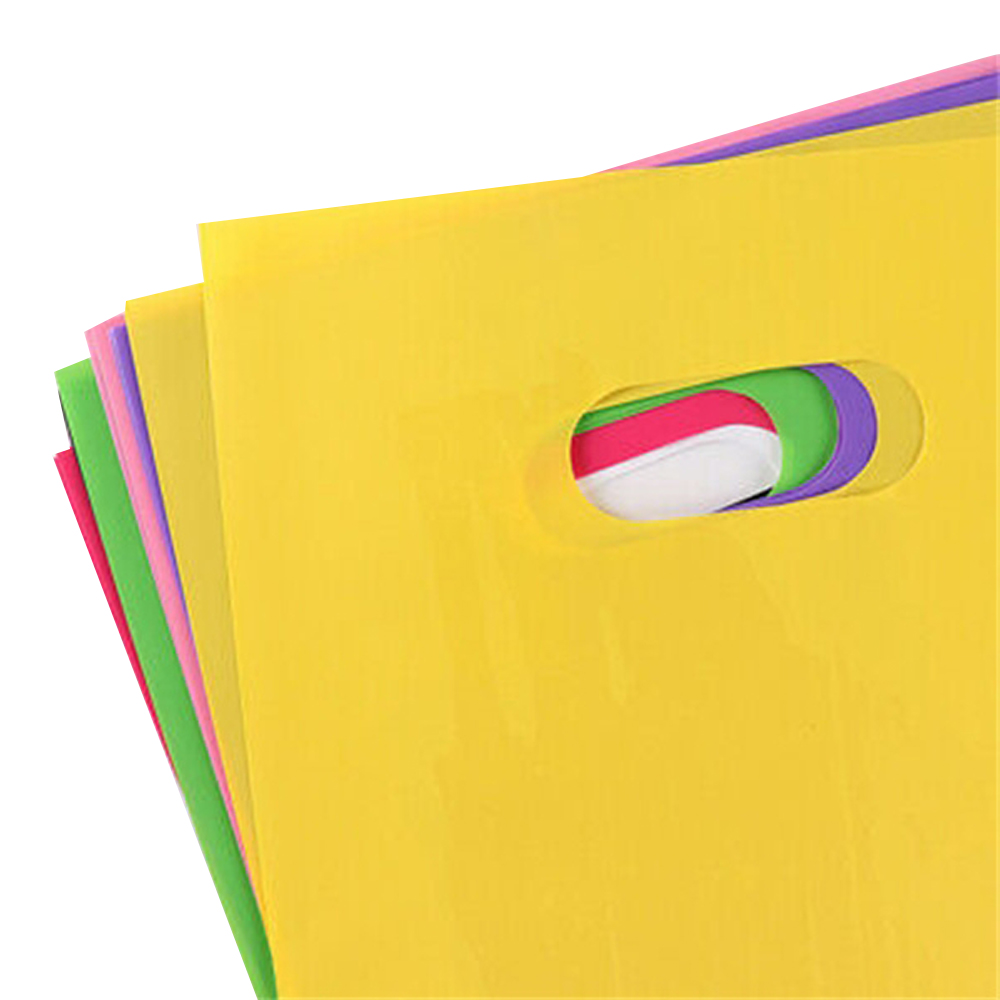 11.8"W x 15.75"H Die Cut Handle PE Shopping Bag 3