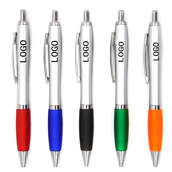 Satin Curvy Ballpoint Click Pen 4