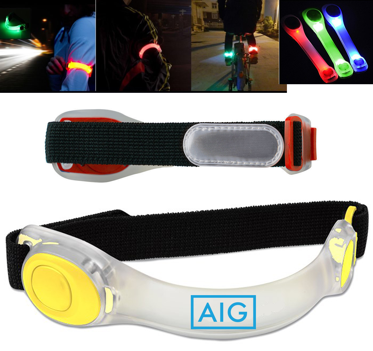 Safety Flashing LED Light Up Armband 13