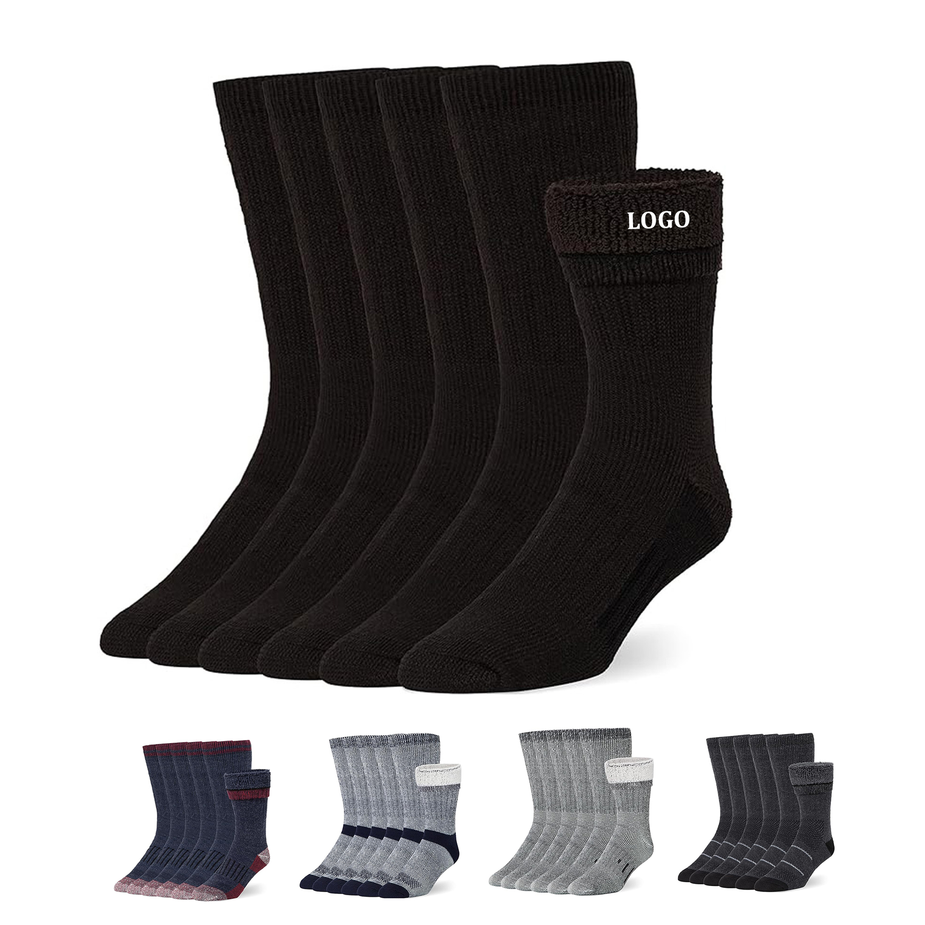 Wool Socks Casual Warm 5