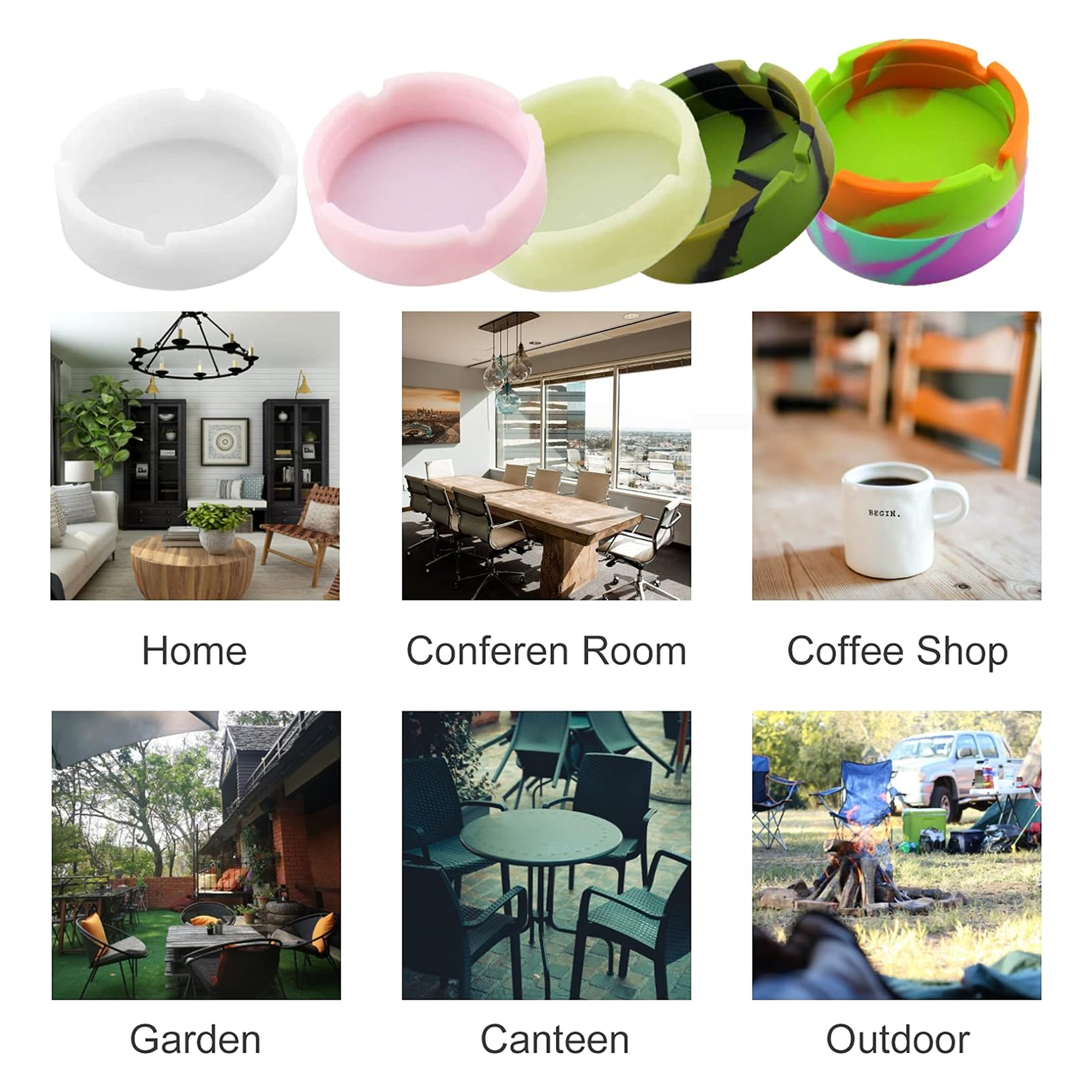 Silicone Ashtrays For Cigarettes 2