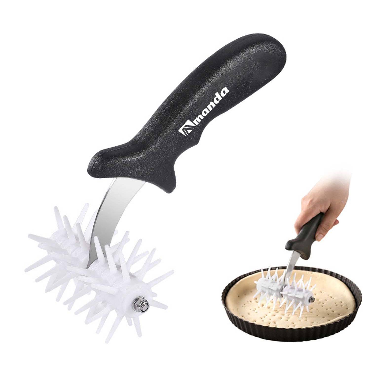 Pizza Spikes Dough Rollers Docker Rolling Bakery Pins