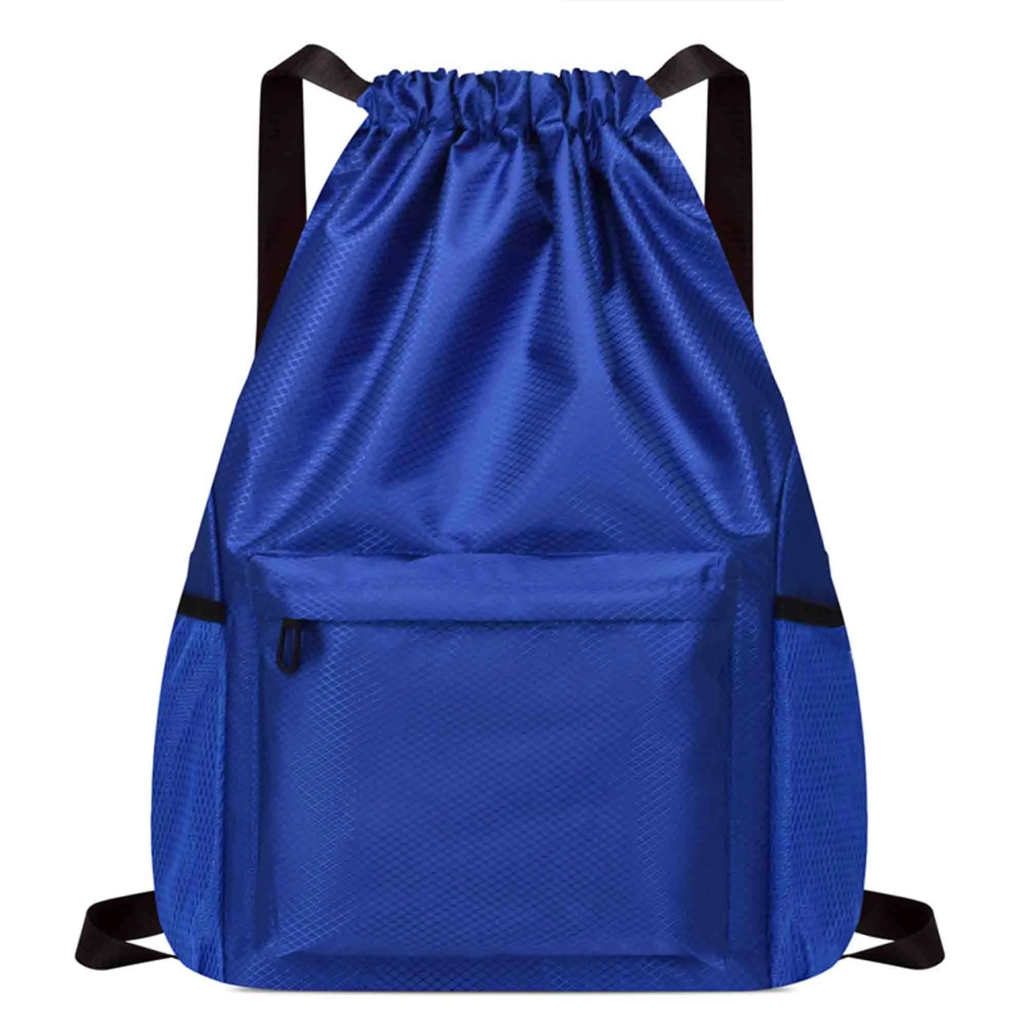 Waterproof Drawstring Backpack With Front Zipper Pocket 12
