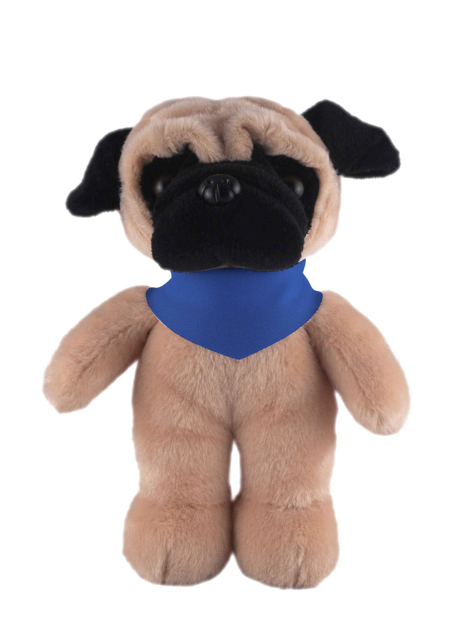 Soft Plush Stuffed Pug with Bandana 5