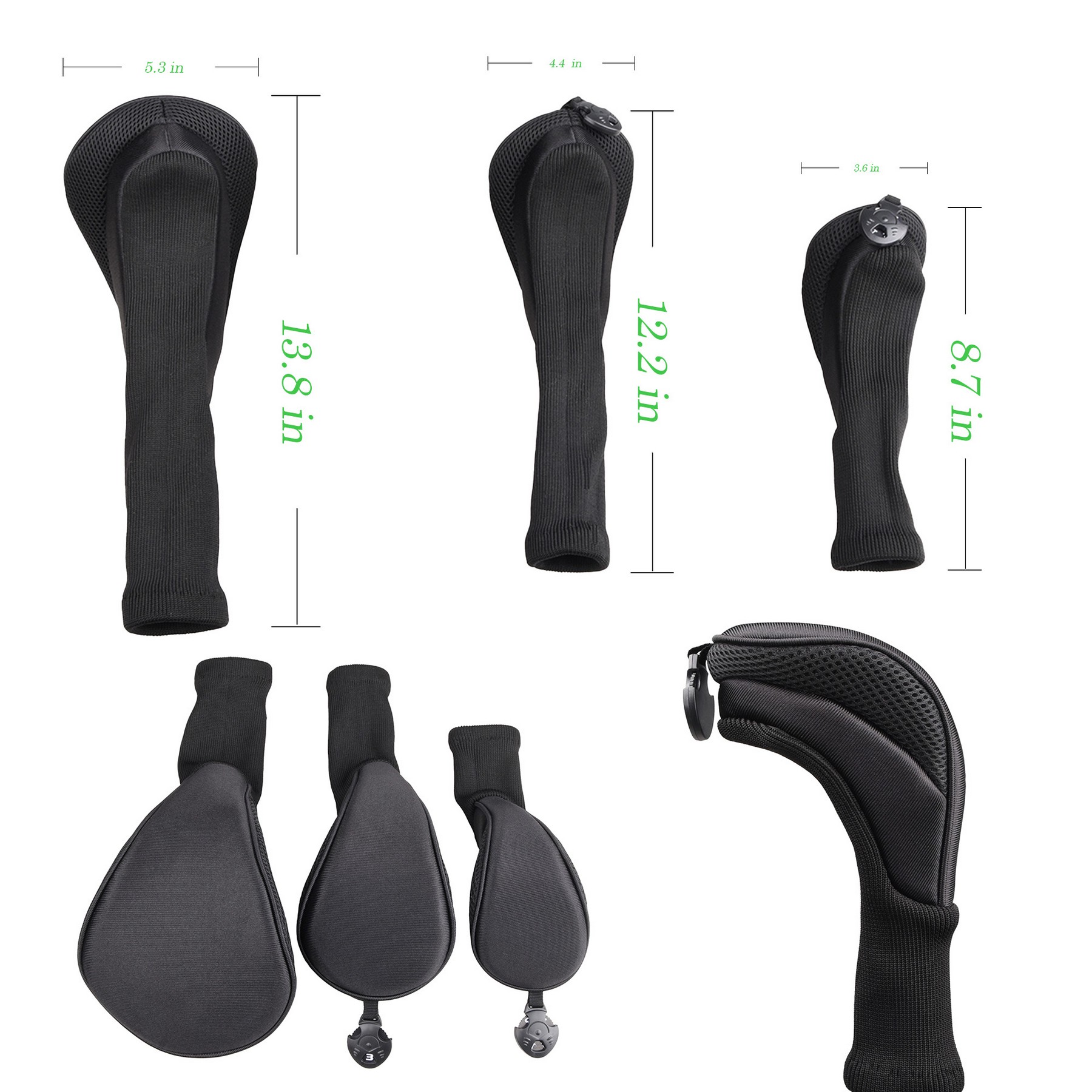 Craftsman Golf 3Pcs Golf Club Headcover 2