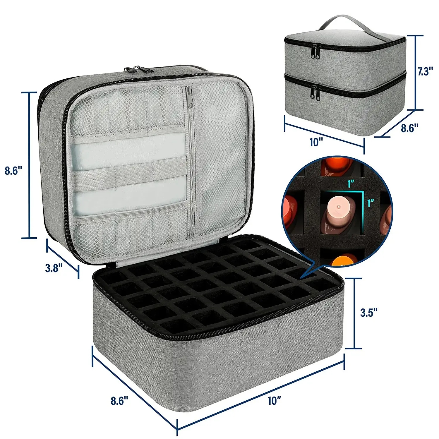 Nail Polish Carrying Case Double-layer Organizer 1