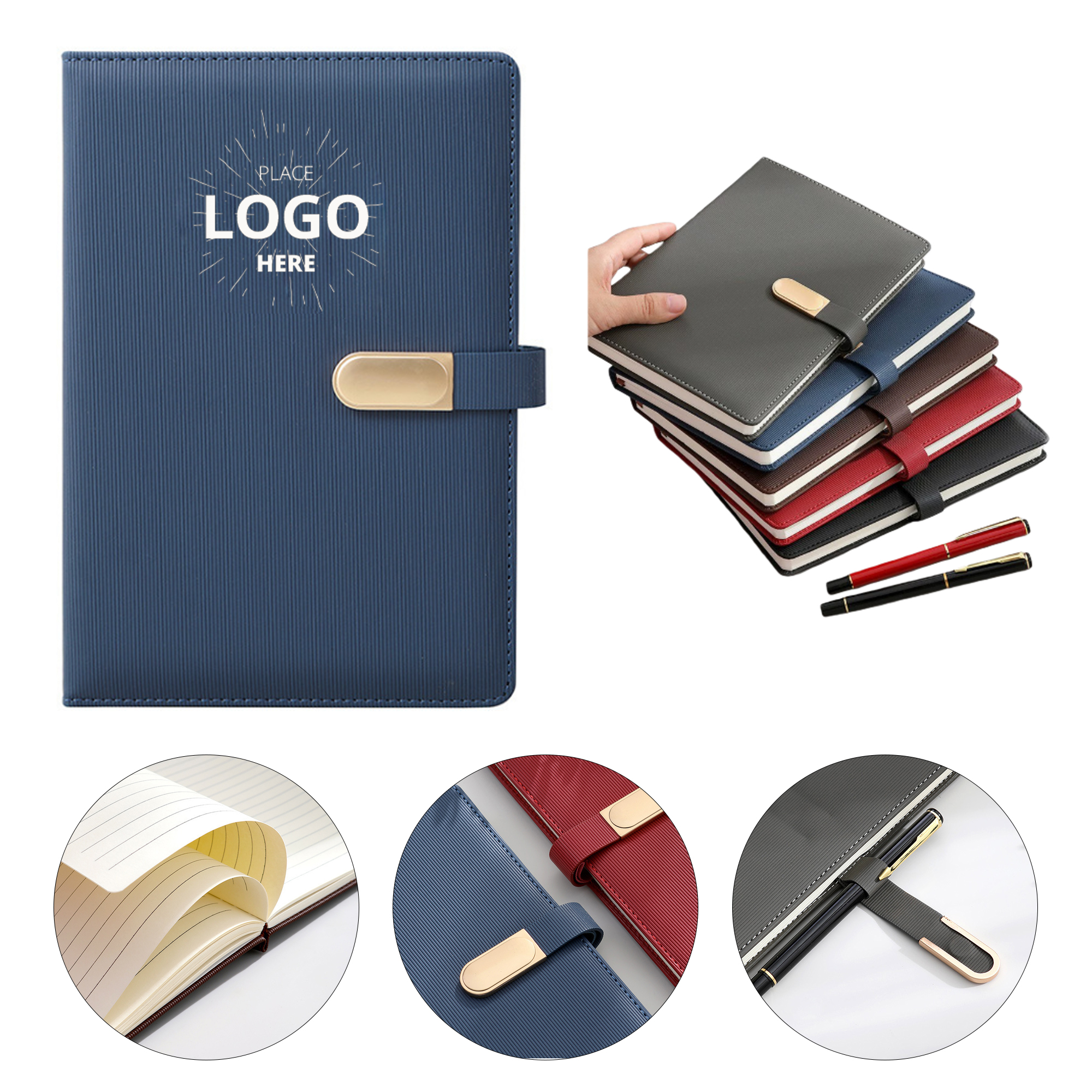 A5 PU Leather Classic Writing Notebook 2