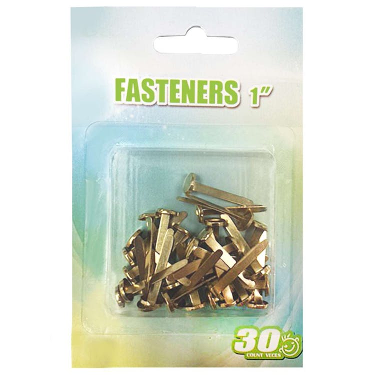 1" Metal Fasteners - Gold 30 Count 1