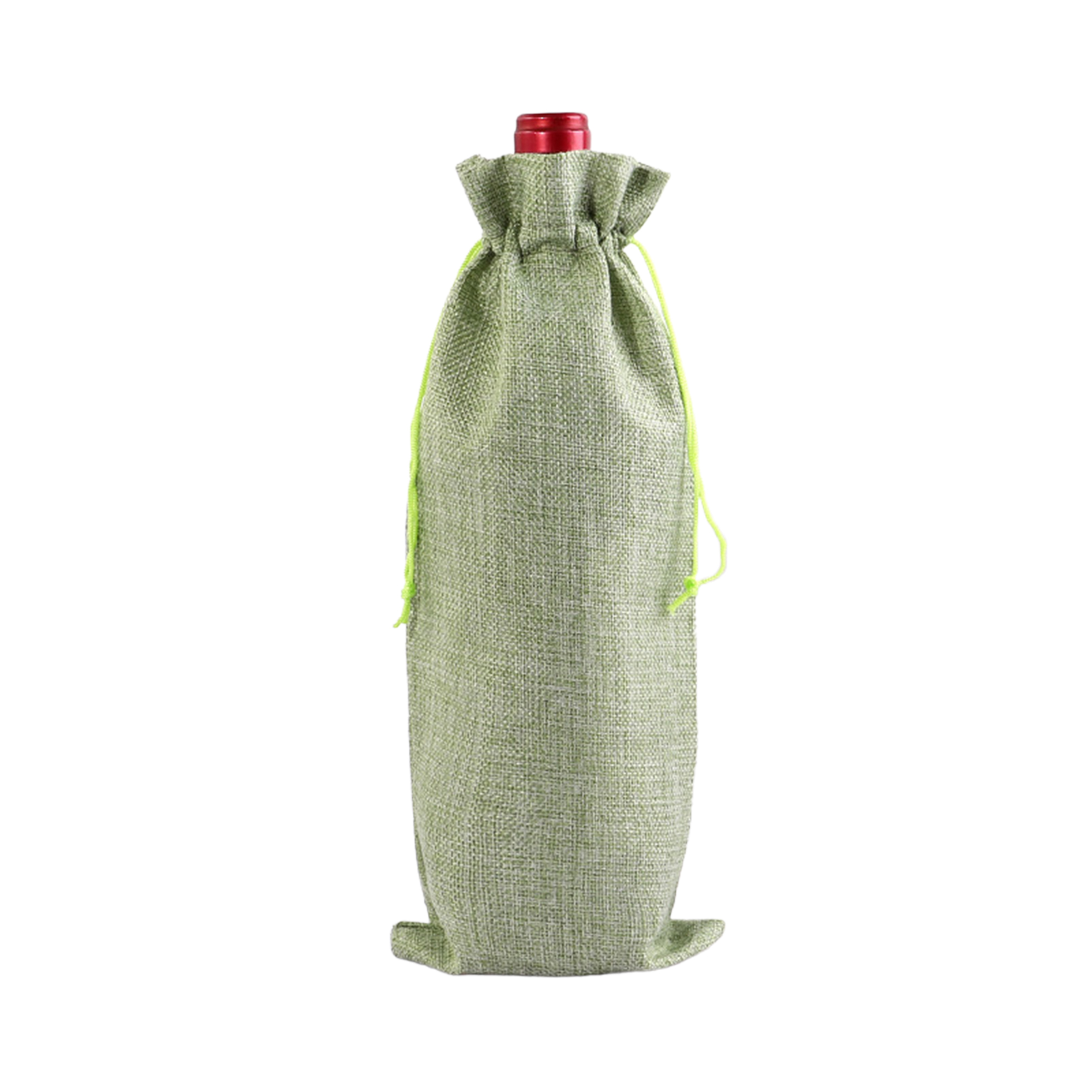 Drawstring Closure Burlap Wine Bag Champagne Gift Packaging Set 9