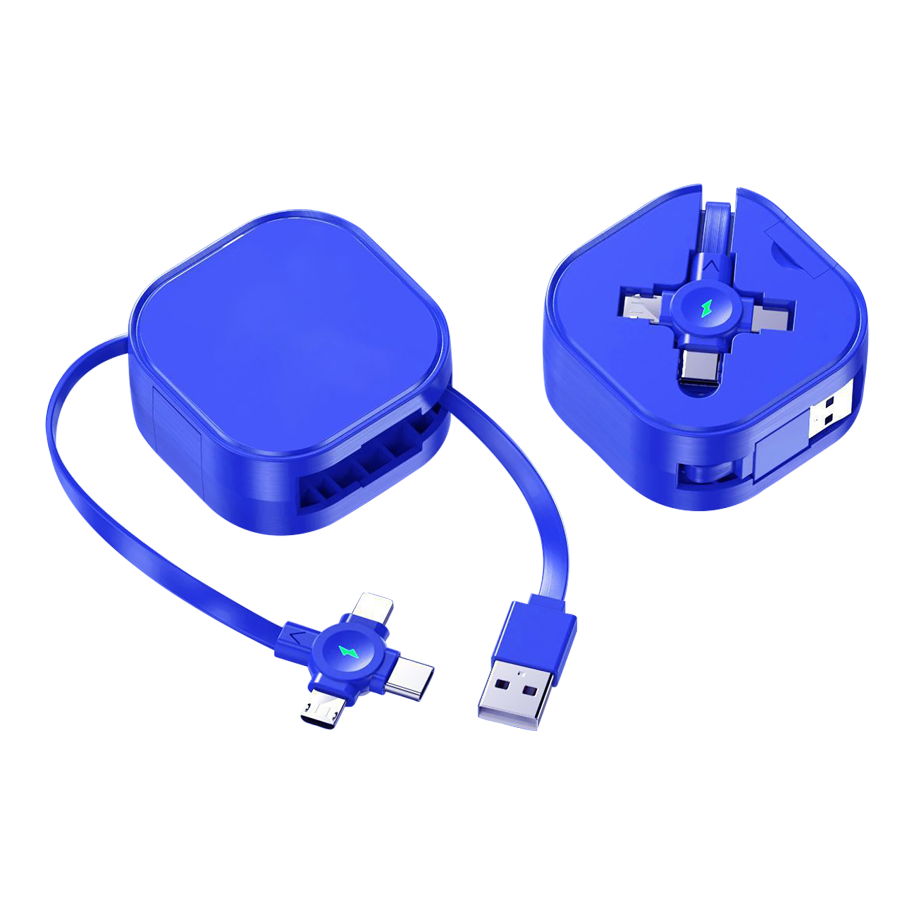 Retractable Multifunctional Phone Holder And 3-In-1 Data Cable 3