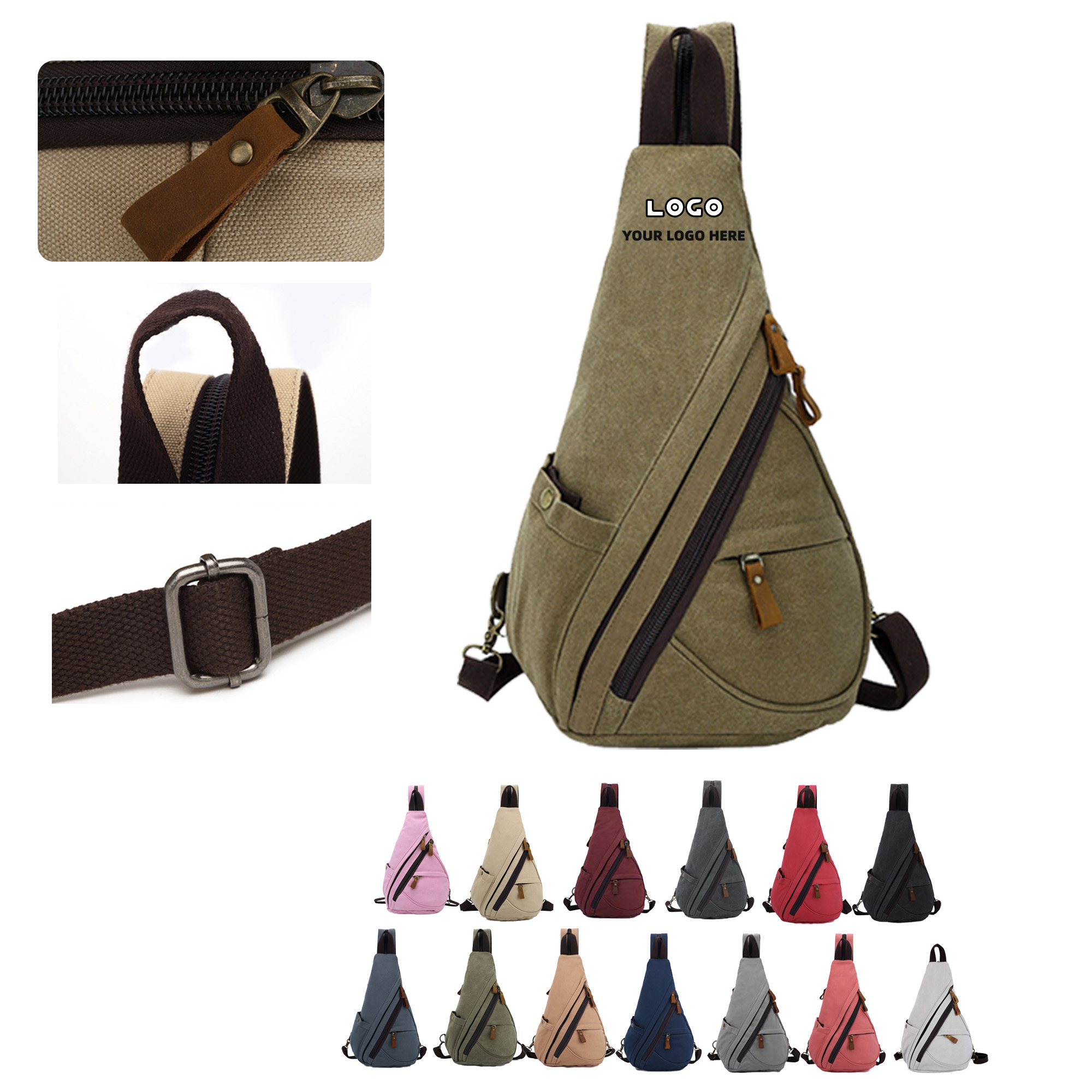 Canvas Travel Crossbody Bag 2