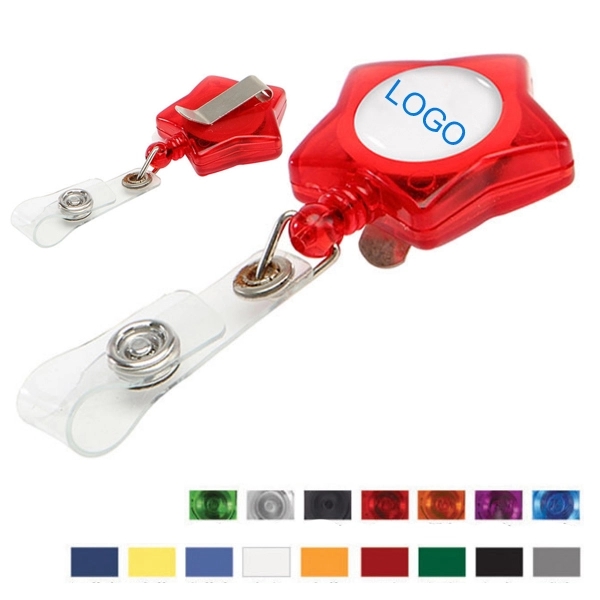 Star Shaped Retractable Badge Holders 5