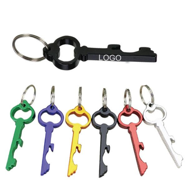 Key Shaped Bottle Opener Keychain 2
