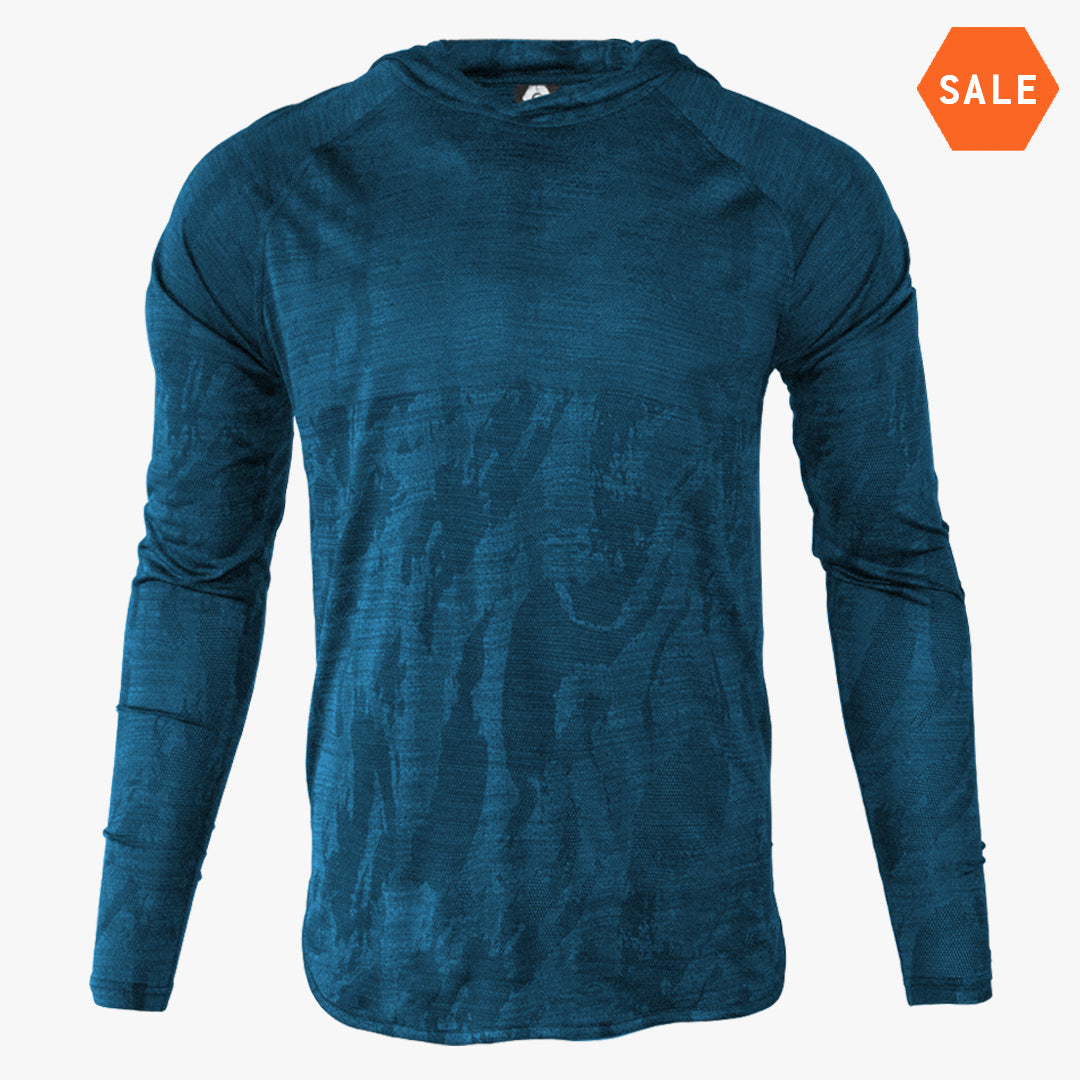 #U212 / Covert Camo LT WT Droptail LS Hoodie (Unisex) 1