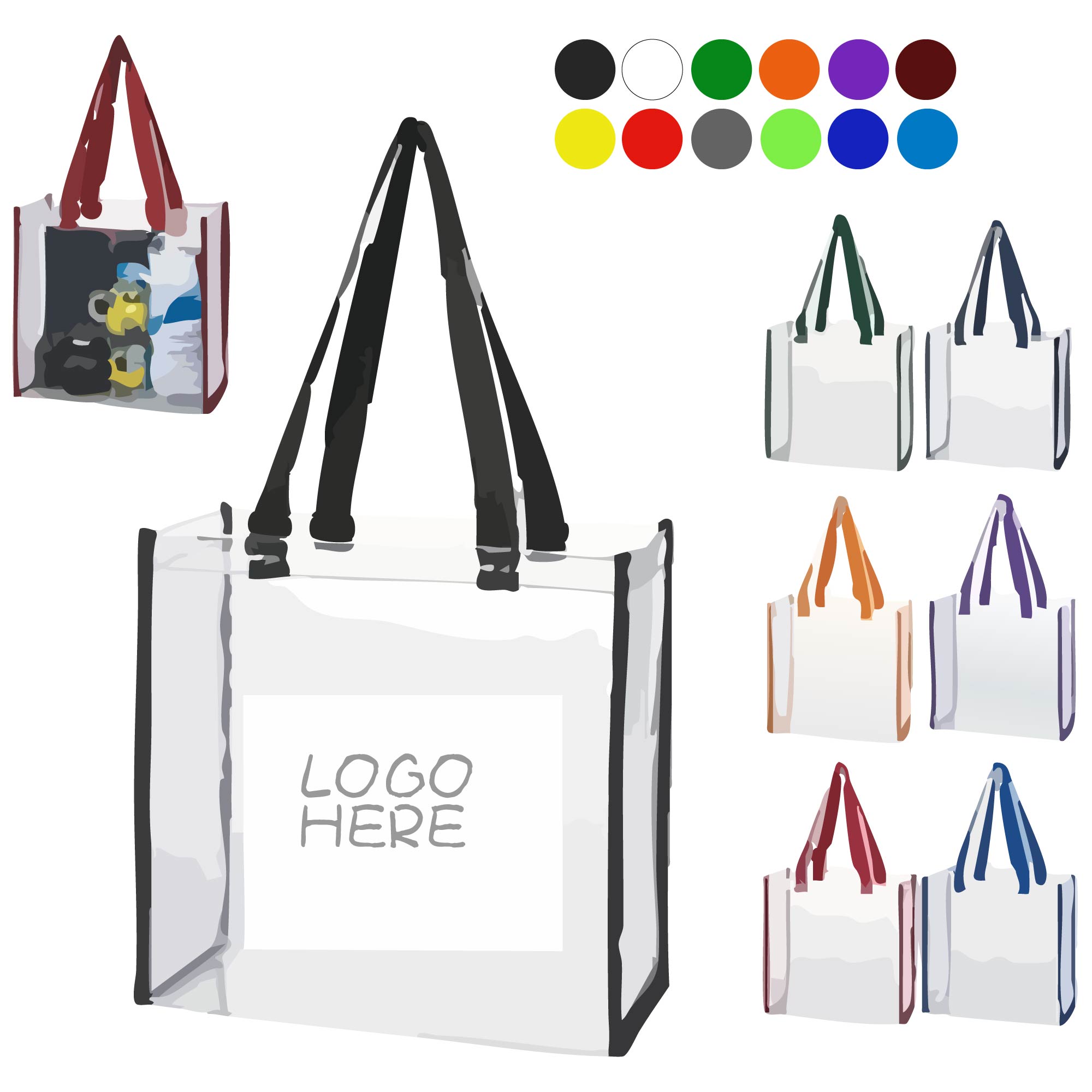 Clear Vinyl Tote 2