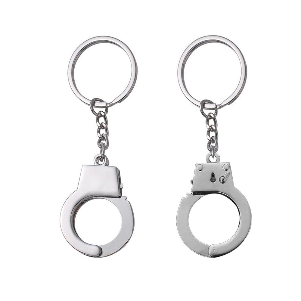 Custom Metal Handcuff Shaped Key Chain 4