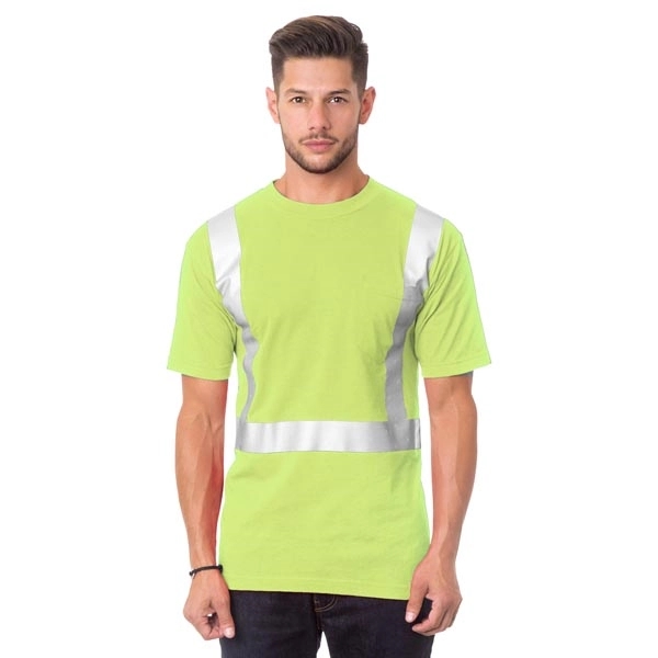Hi-Vis 100% Cotton Pocket Crew Tee 5