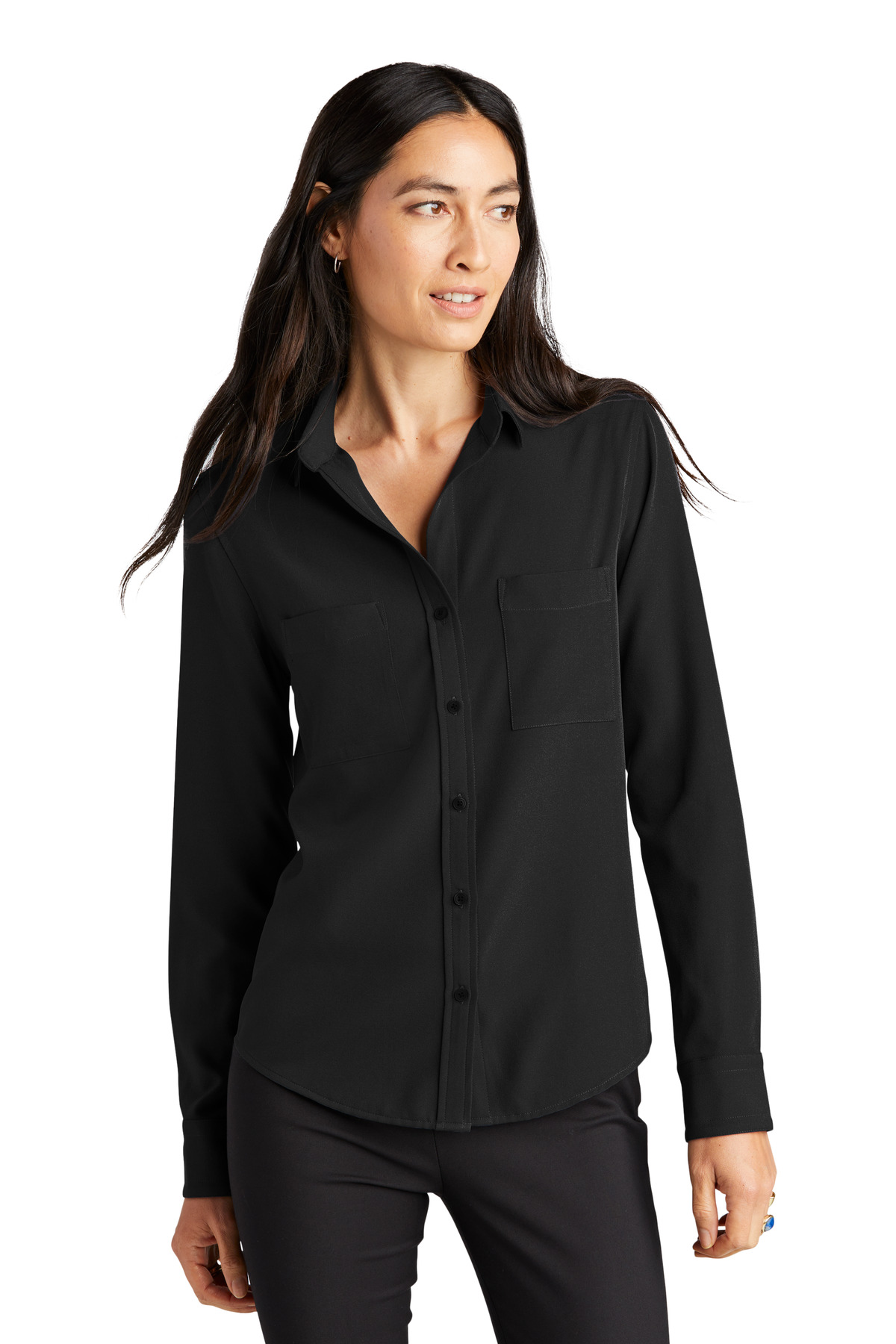Mercer+Mettle Women's Stretch Crepe Long Sleeve Camp MM2013 26