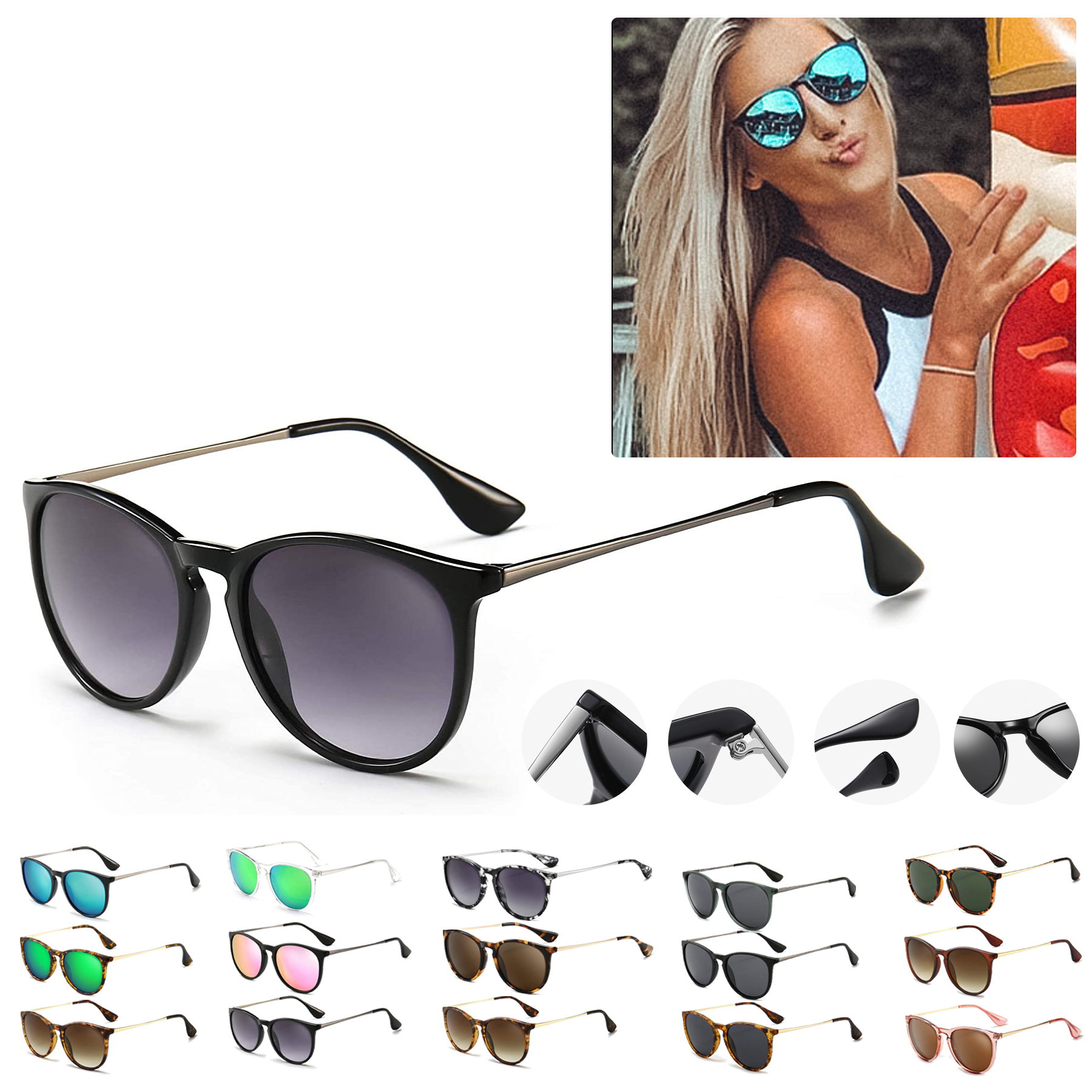 Vintage Round Sunglasses 2