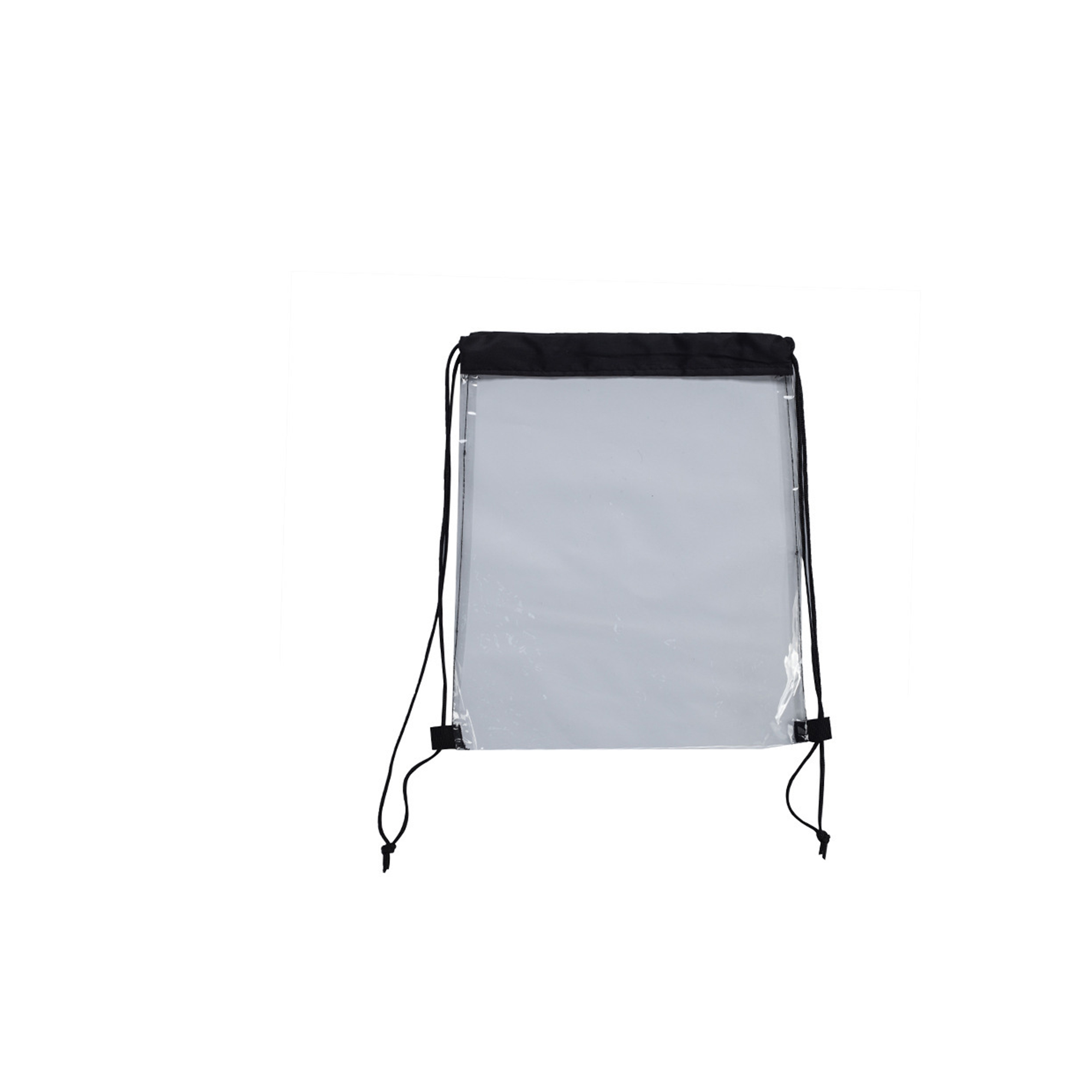 Large Clear Polyvinyl Chloride Drawstring Backpack With Reinforced Corners 5