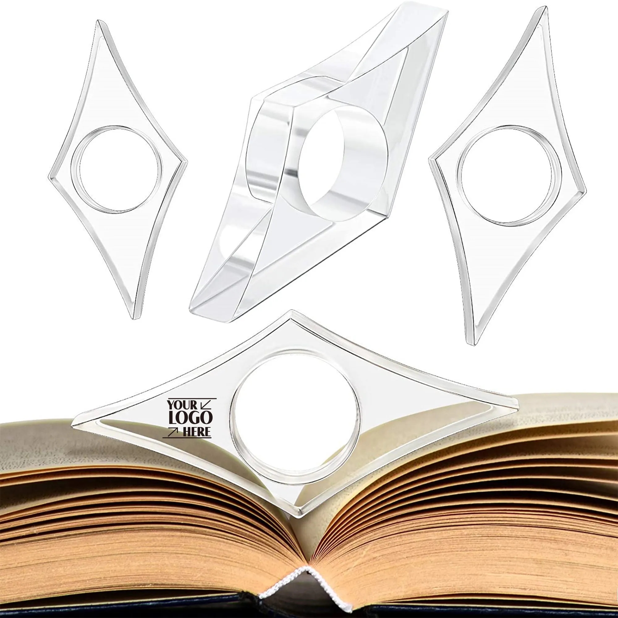 Transparent Book Page Holder 2