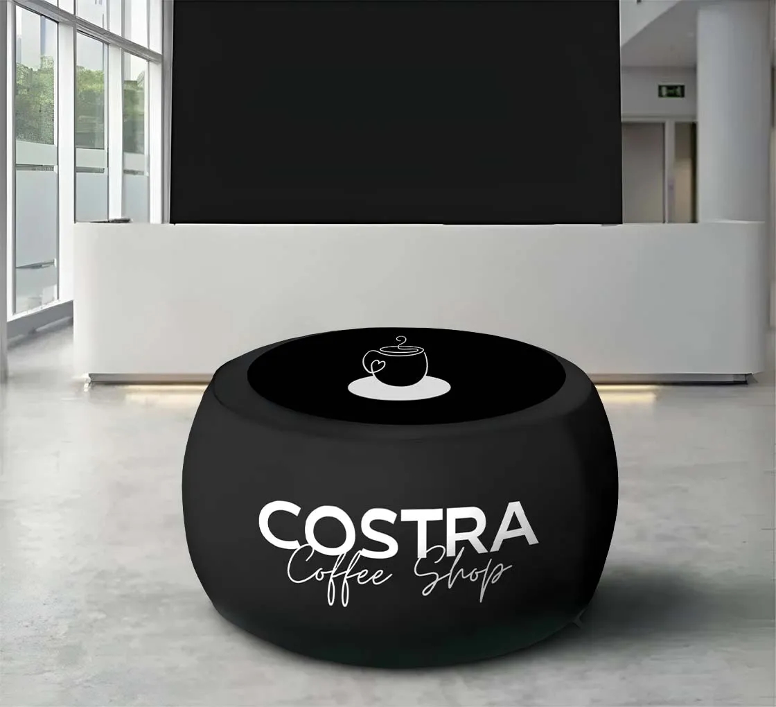 Custom Inflatable Ottoman (27" x 27" x 17") 6