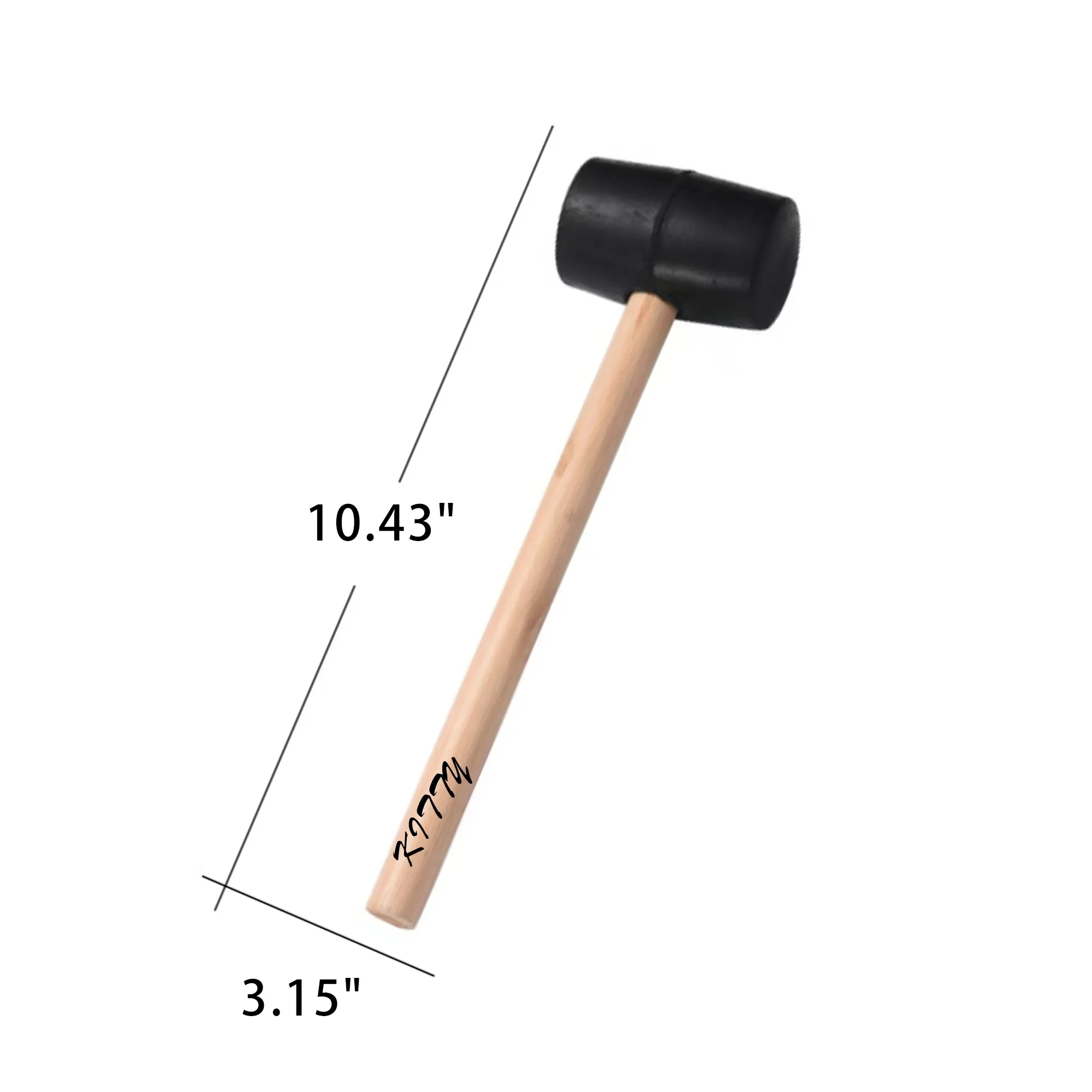 Rubber Mallet With Wooden Handle 3