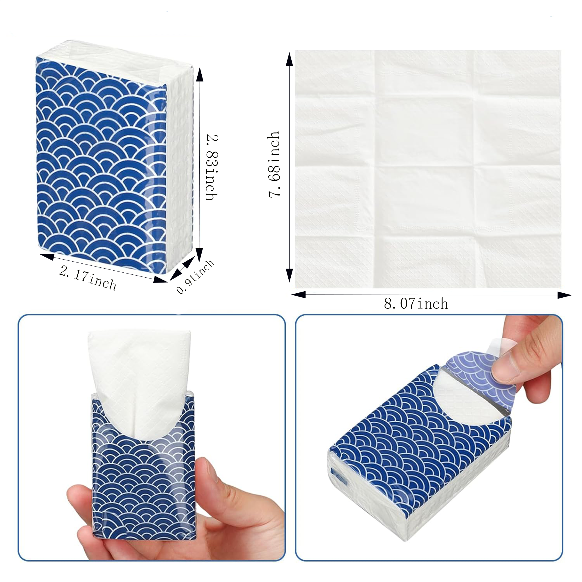 Portable Travel Size Soft Pocket Tissues 3