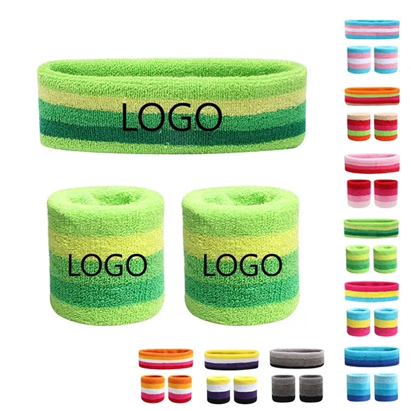 Striped Sweatbands Sets 2