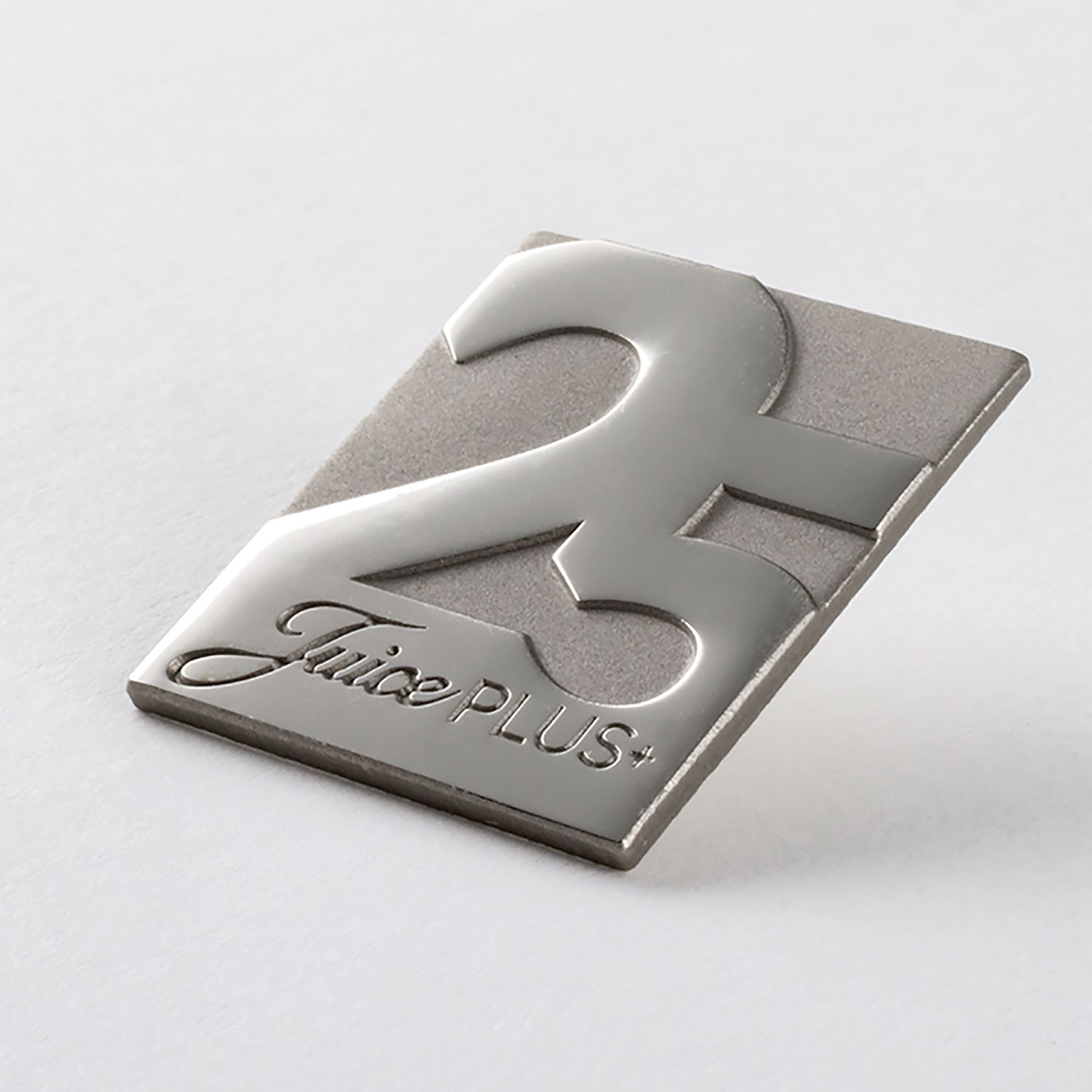 Sandblast Custom Lapel Pin with No Color Fill 5