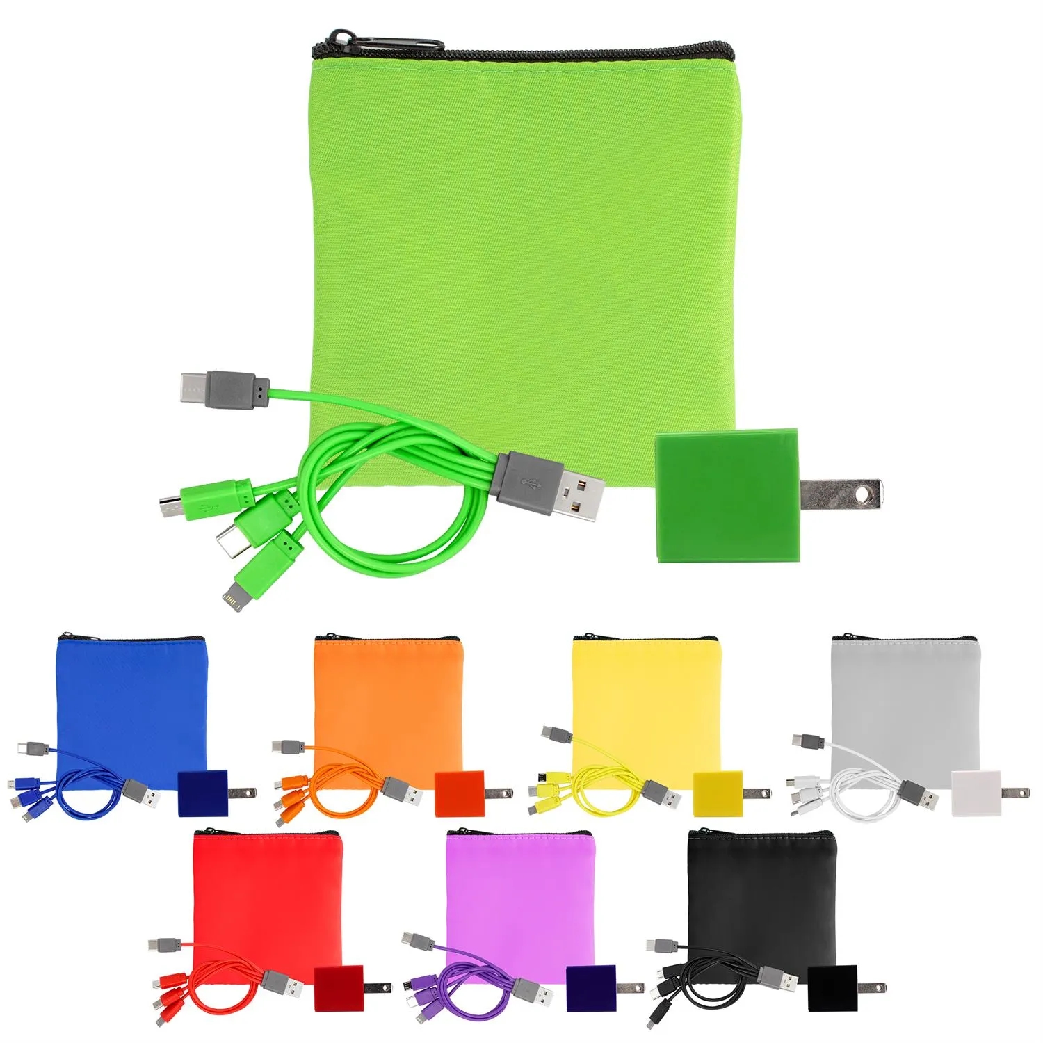 Colorful RPET Wall & Cable Set 16