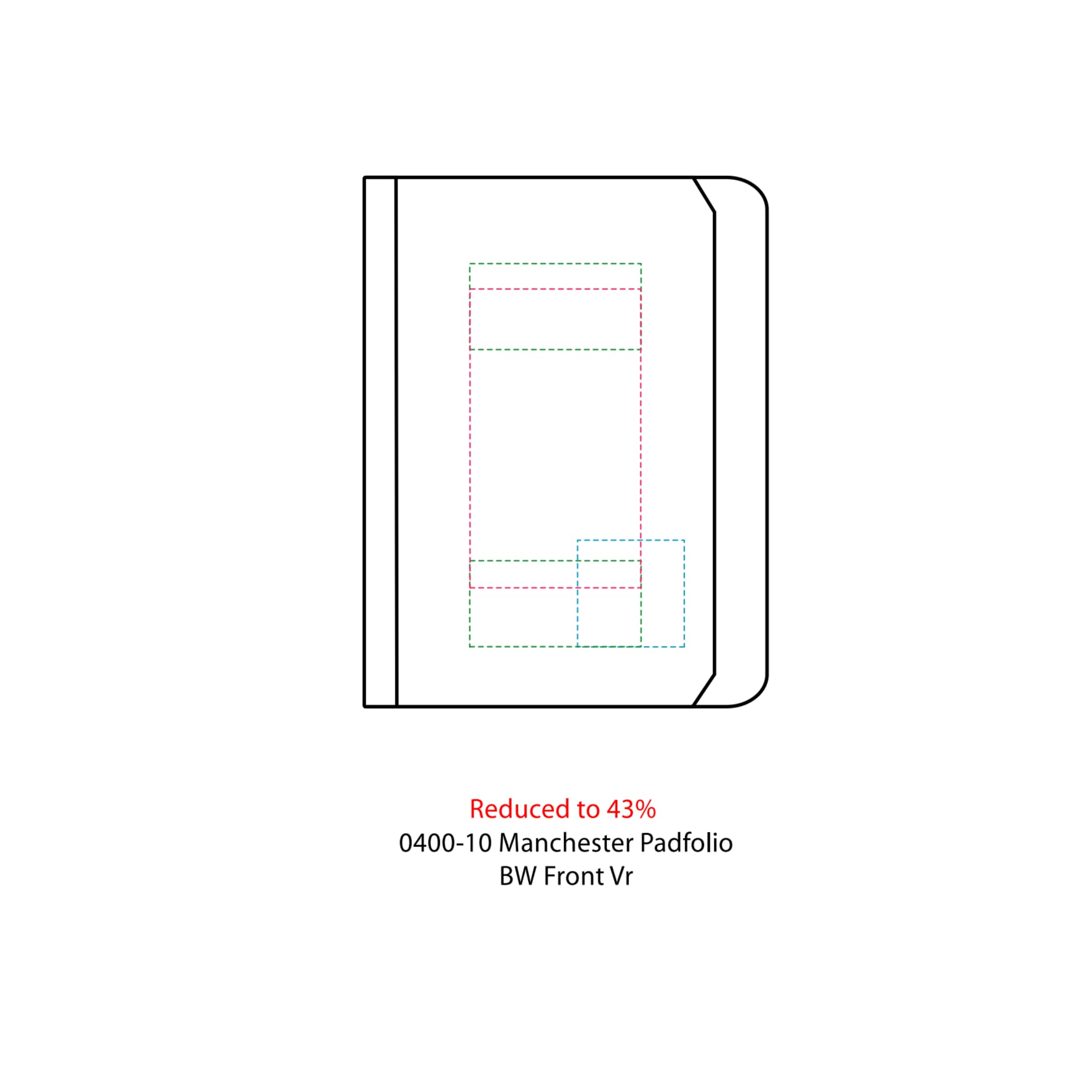 FSC® Mix Manchester Zippered Padfolio 6