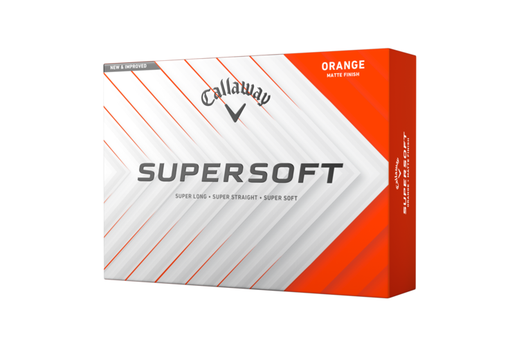Callaway Supersoft Matte Golf Balls - Orange 1