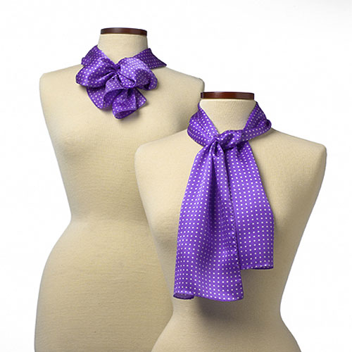 Purple Newport Polyester Scarf - 8"x45" 1