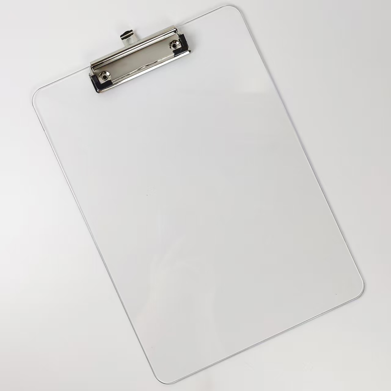 A4 Clear Acrylic Clipboard with Metal Clip 1