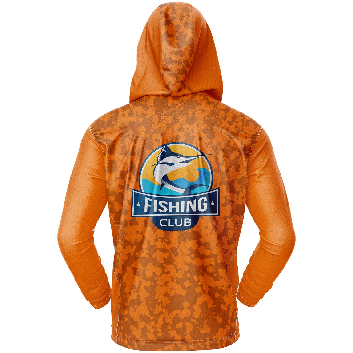 Unisex 170 GSM Sunproof UPF 50+ Fishing Sublimation Pullover Hoodie w/ Full Zipper 3