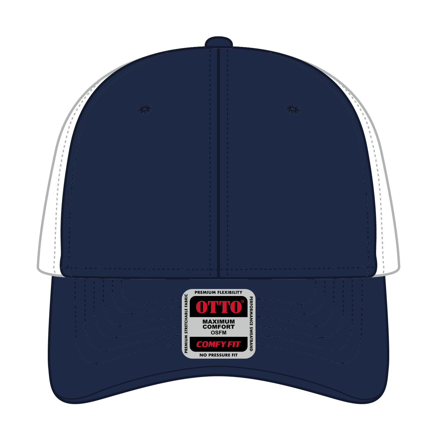 OTTO CAP® OTTO COMFY FIT® 6 Panel Low Profile Mesh Back Trucker Hat 2