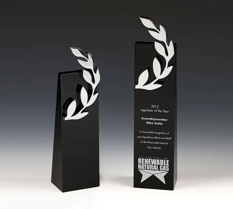 Laurel Award on Black Crystal Tower - Large 1