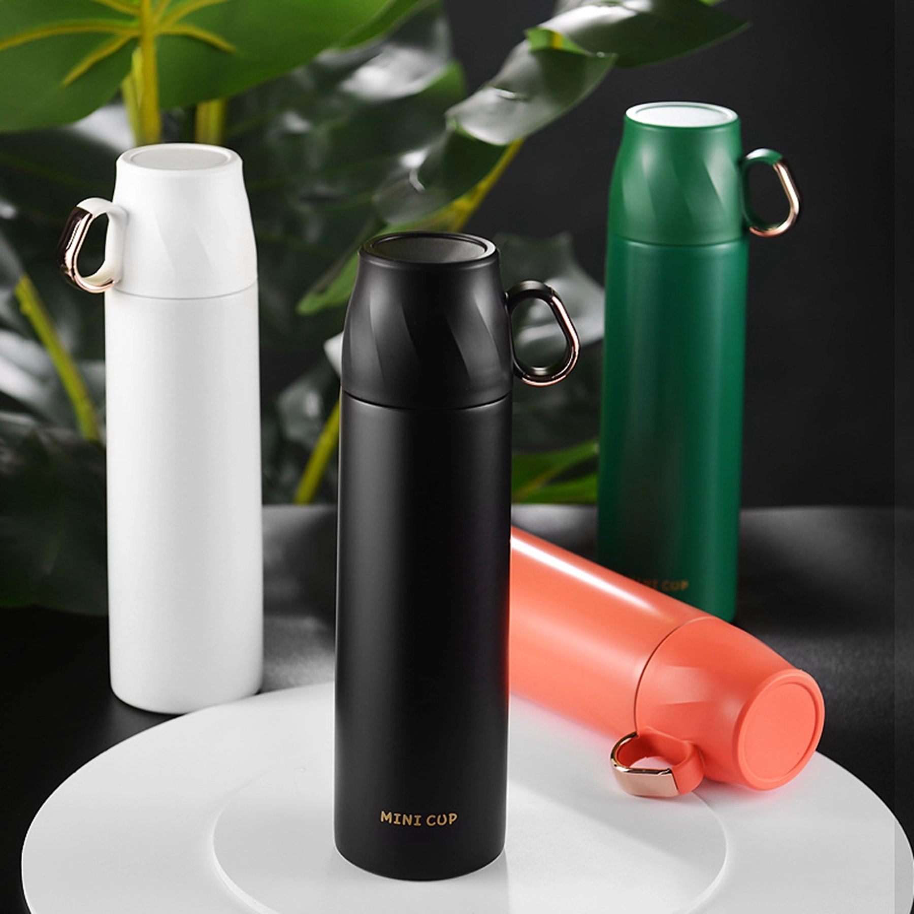 17 Oz. Double Wall Stainless Steel Water Bottle with Cup, custom water bottle with logo imprint 11