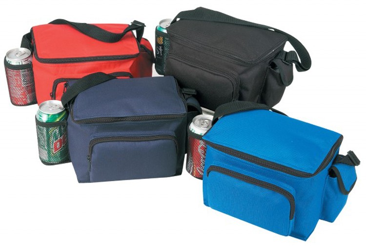 6-Pack Cooler with Bottle Holder & Cell Phone Pouch 3