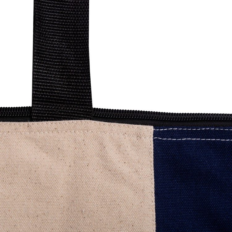 Calico Zip Shopper, custom tote bag with logo imprint 7