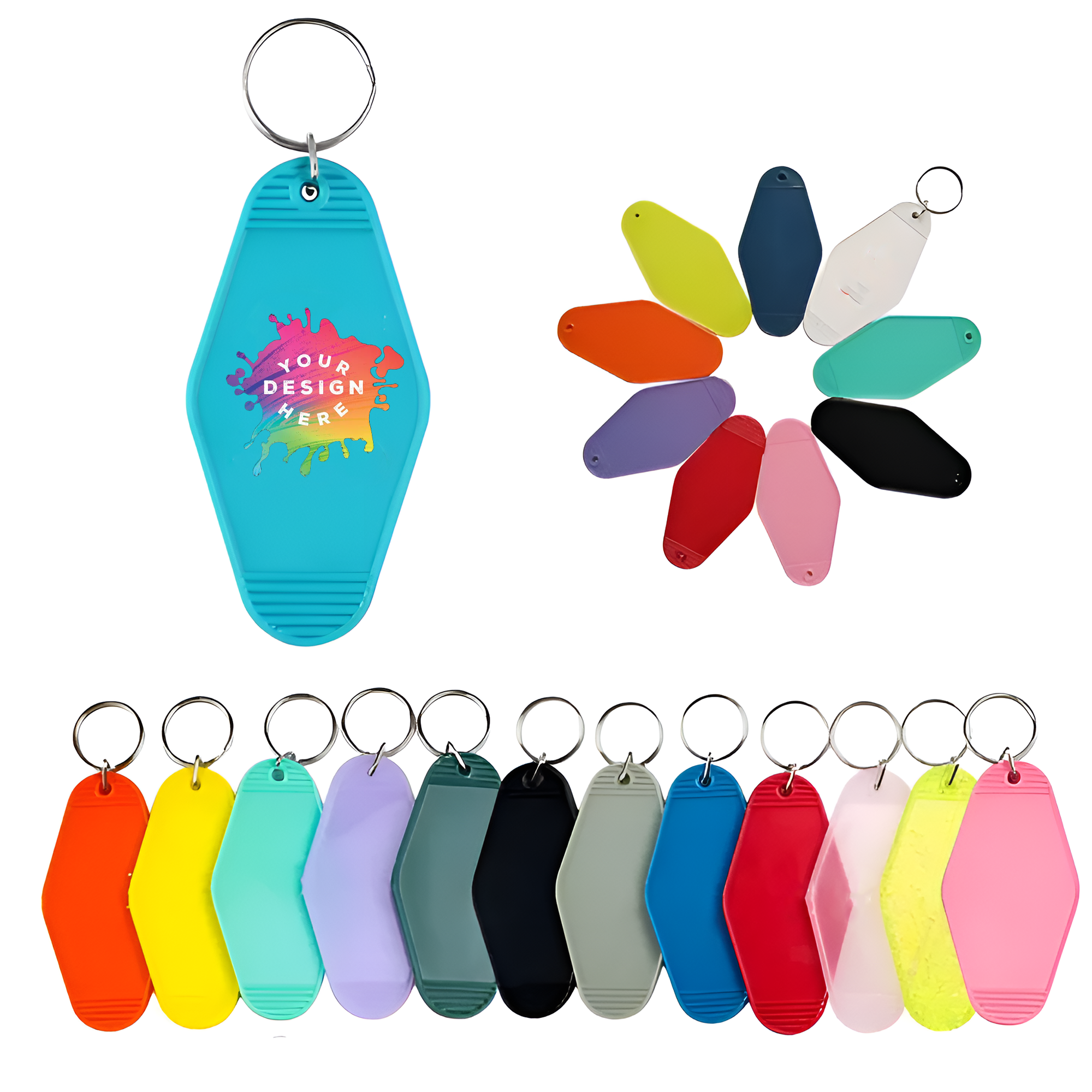 ABS Plastics Hotel Motel Movie Key Chain 1