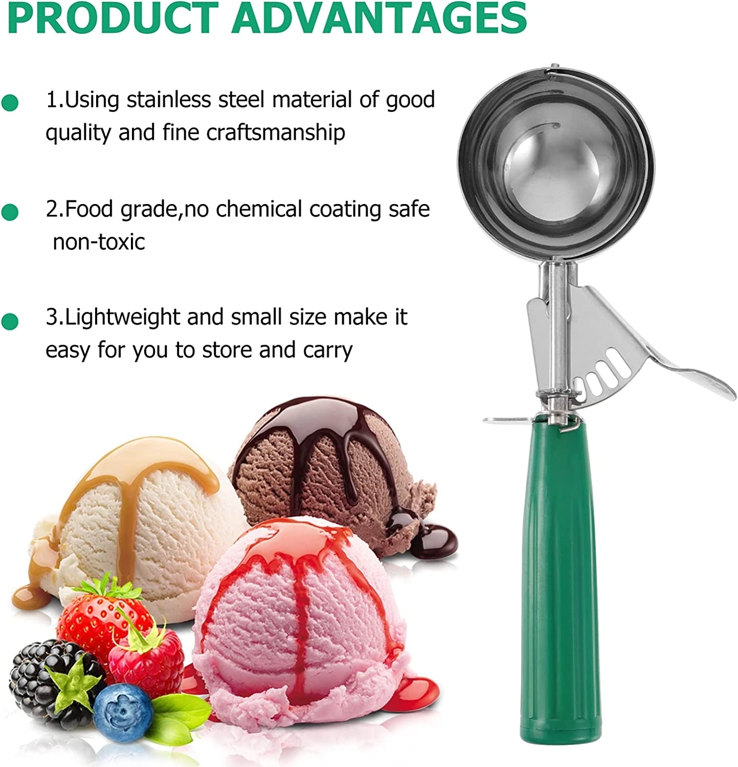 Ice Cream Portion Scoop 3