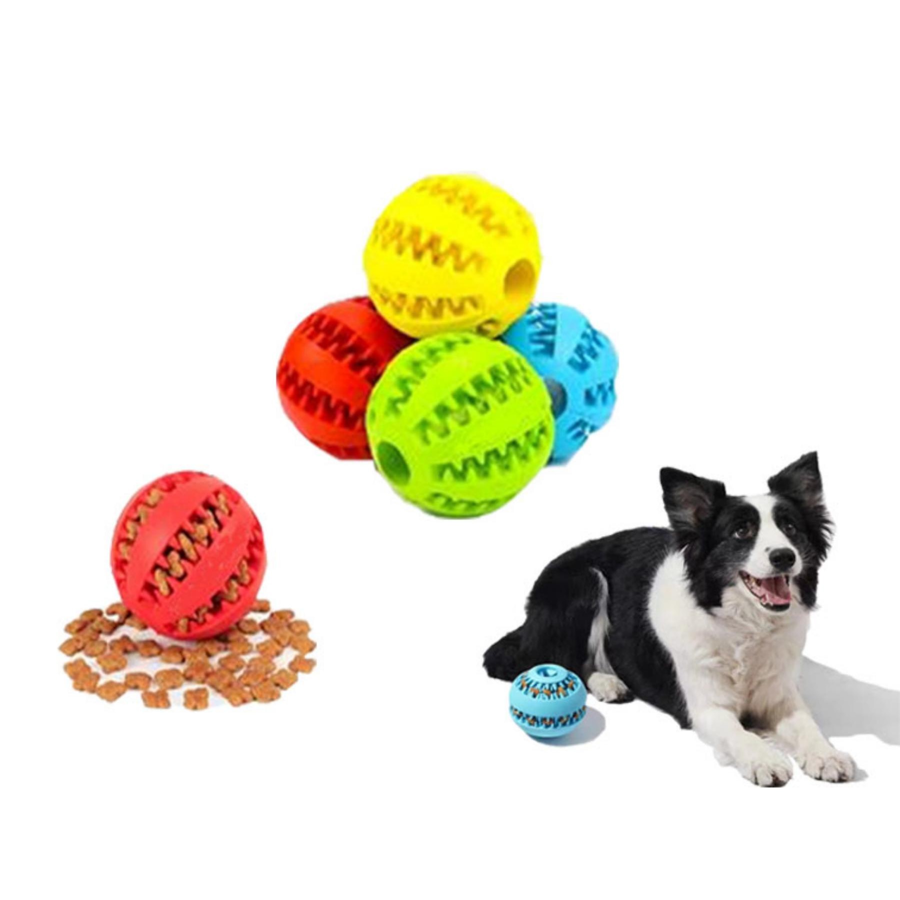 Pet Food Treat Feeder Chew Tooth Cleaning Ball 2