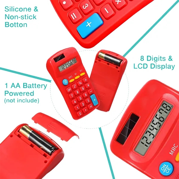 8 Digit Solar Pocket LCD Display Calculator 1