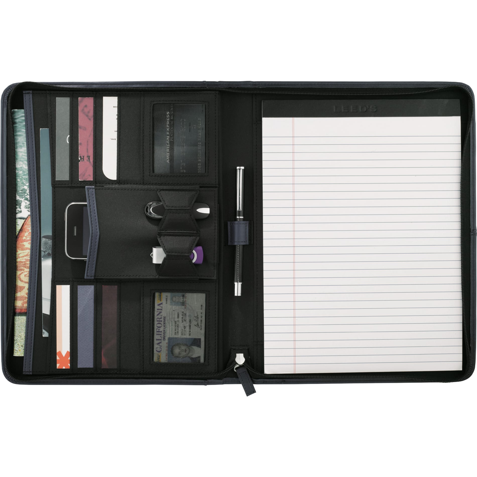 Zippered UltraHyde Padfolio FSC Mix Paper