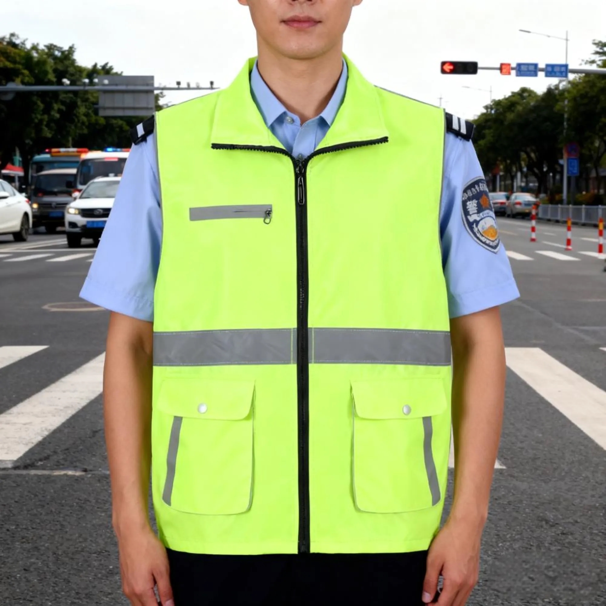 Reflective Strip Volunteer Vest 3