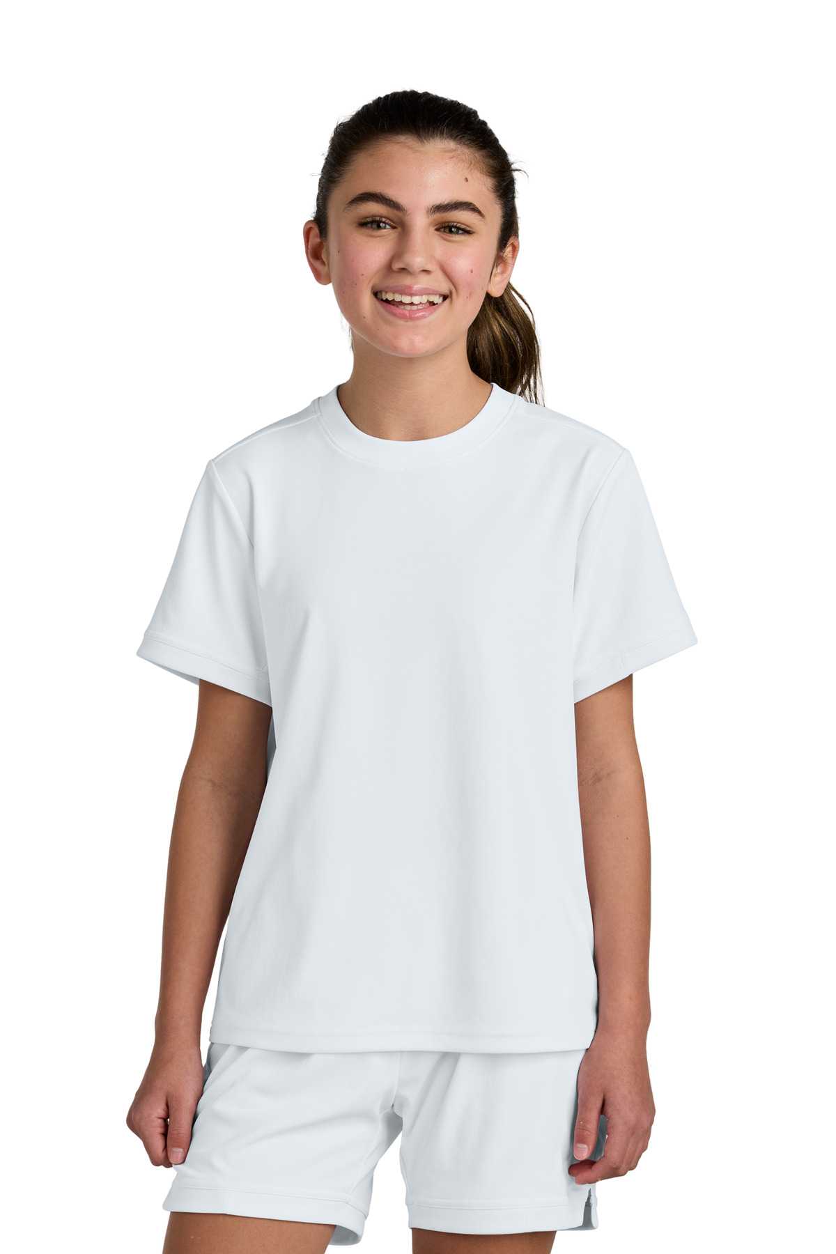 Sport-Tek Youth Club Short Sleeve Crew YST440 108