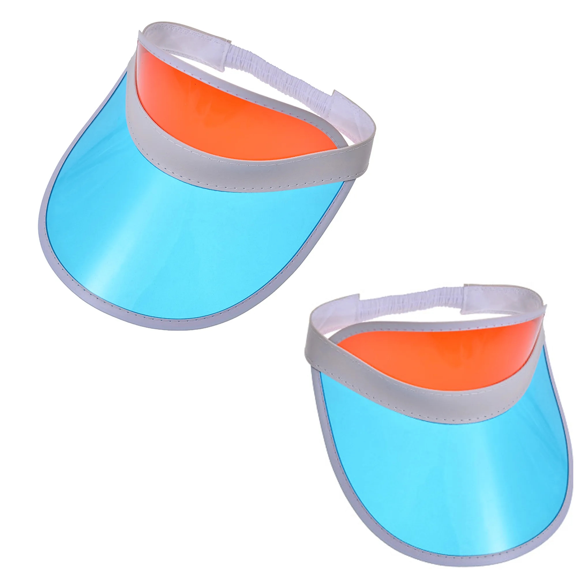 PVC Colored Sun Visor Hat 6