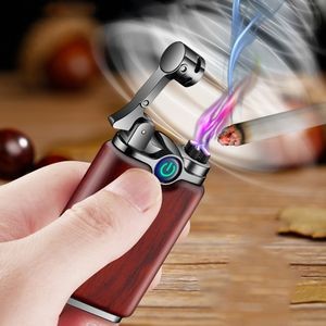 Elegant Wooden Dual Electric Arc Lighter 3